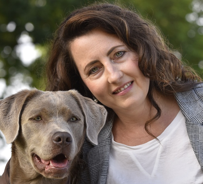 Hundegestütztes Coaching | Melanie Ebert mit ihren Hunden