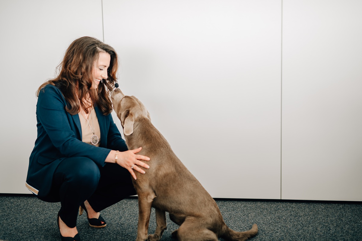 Hundegestütztes Coaching | Melanie Ebert mit ihren Hunden